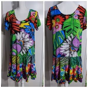 Jam's World Vintage Tropical Dress - size S